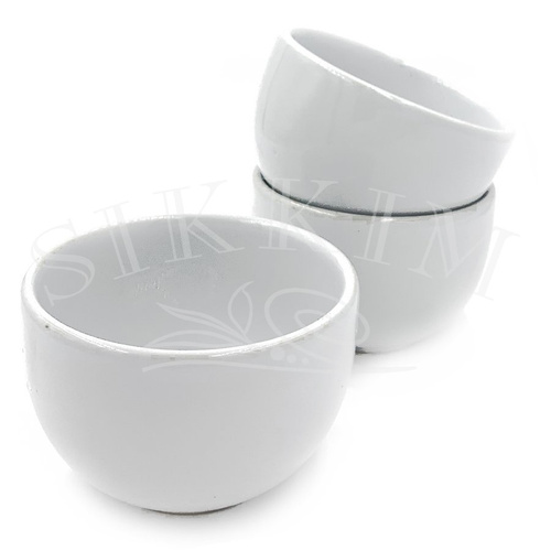 Zestaw 4 czarek `Happy White` 150ml